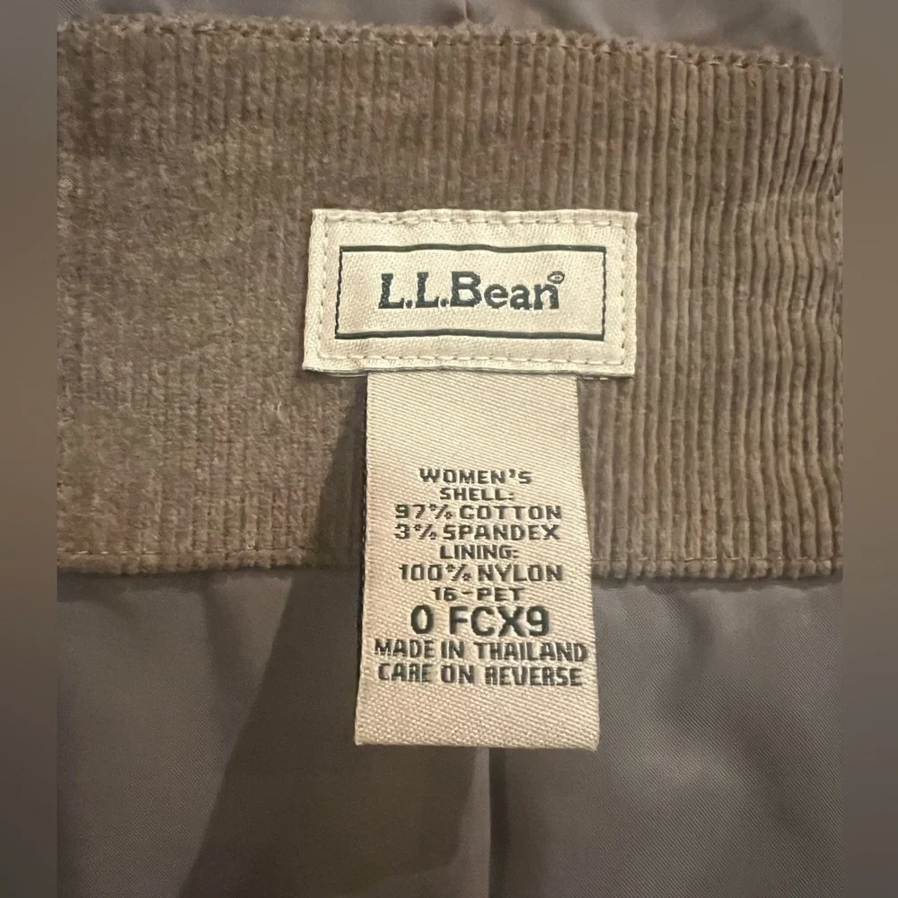 L.L. Bean Women's Tan Corduroy Blazer - Picture 6 of 6
